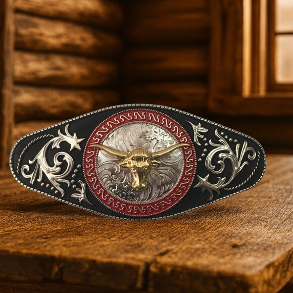 Western Belt Buckle Christmas Gift Set - Small American Flags - Patriotic Gifts - Picture 14 of 14